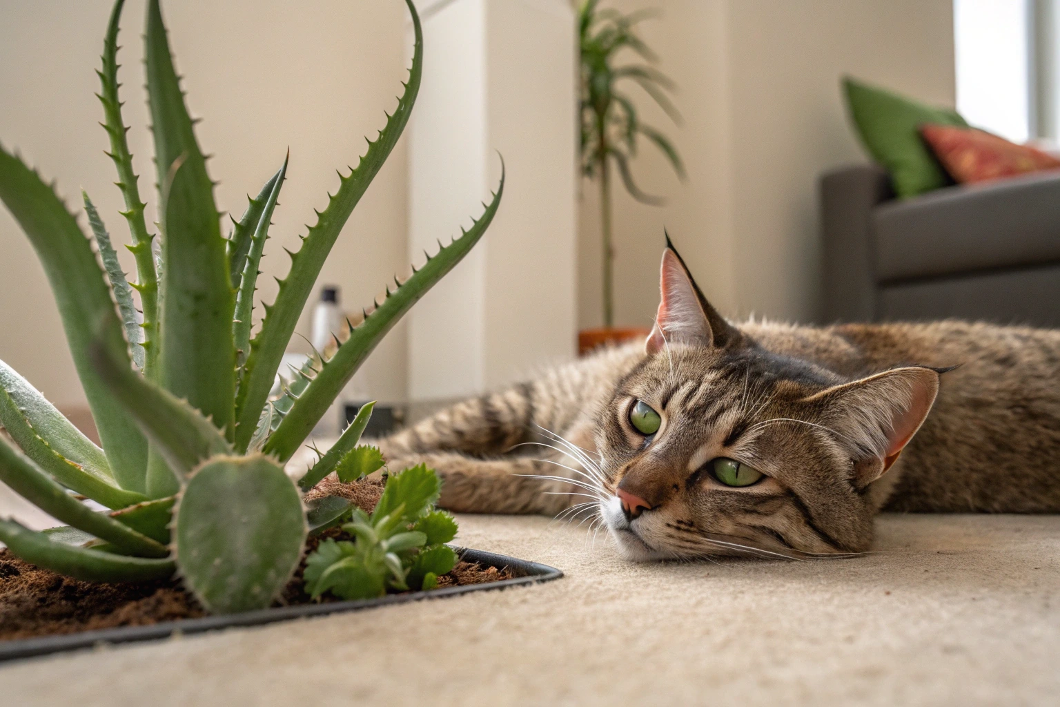 Signs Your Cat Has Been Affected by a Toxic Succulent