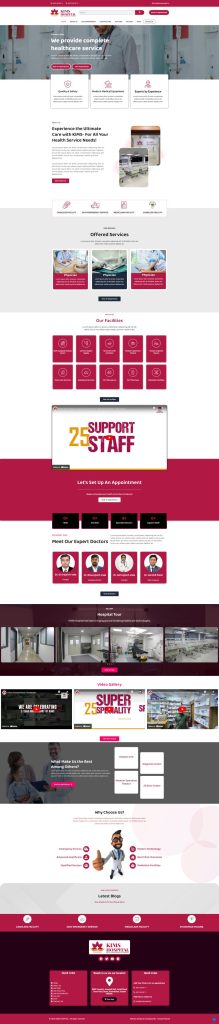 Home 5 Hospital Website