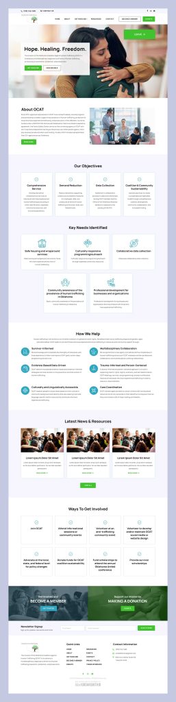 Home 9 Non Profit Website