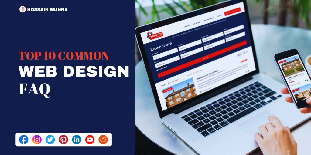 Top 10 Common Web design FAQ